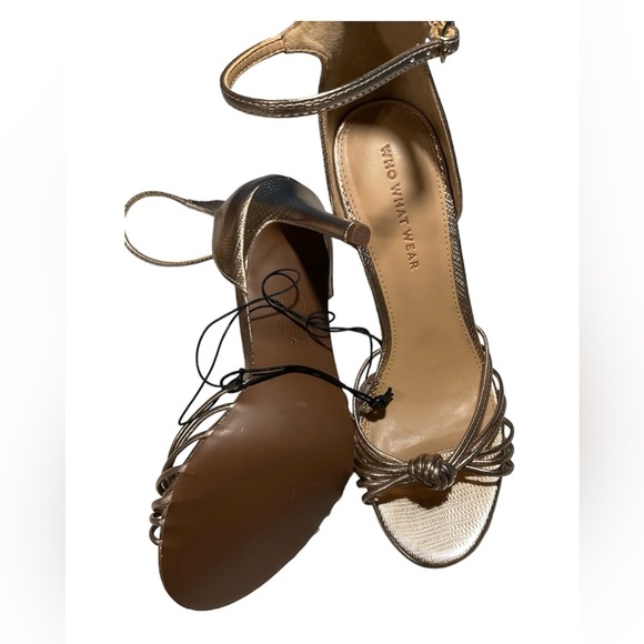 NWOT Who what wear Women's heeled sandals 7.5 - Picture 4 of 10